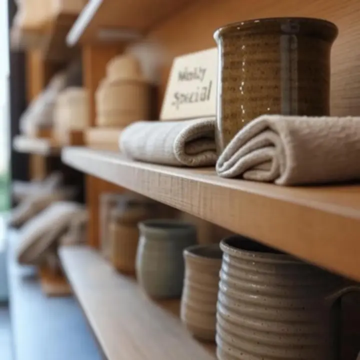 Ekspozycja produktów z aktualnymi promocjami